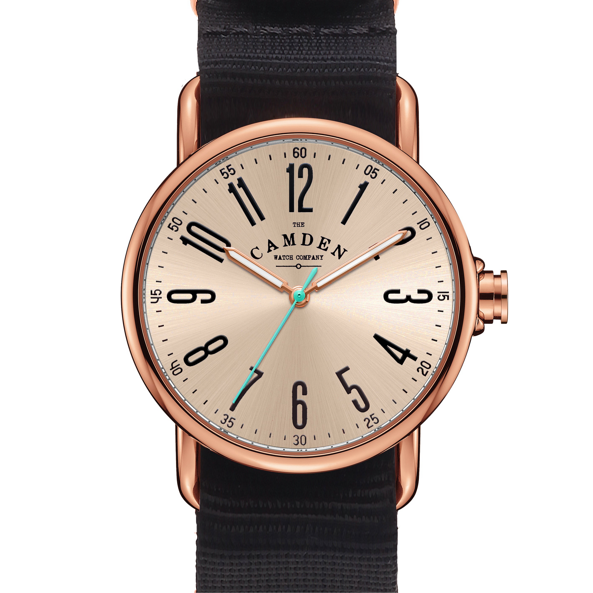 SMALL No.88 Rose Gold on Black Nylon