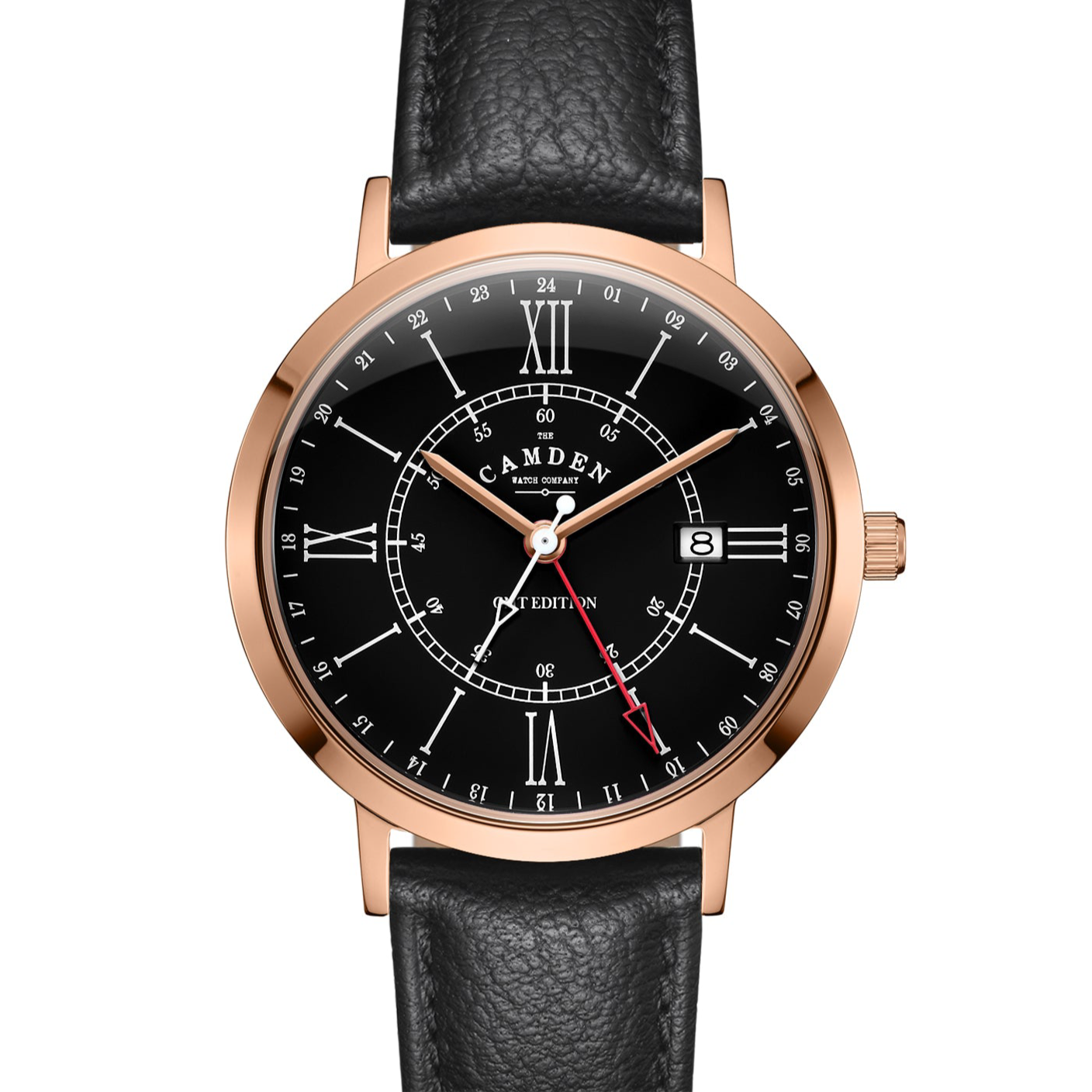 No.27 GMT Rose Gold and Black on Black Leather