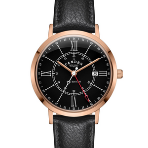 No.27 GMT Rose Gold and Black on Black Leather