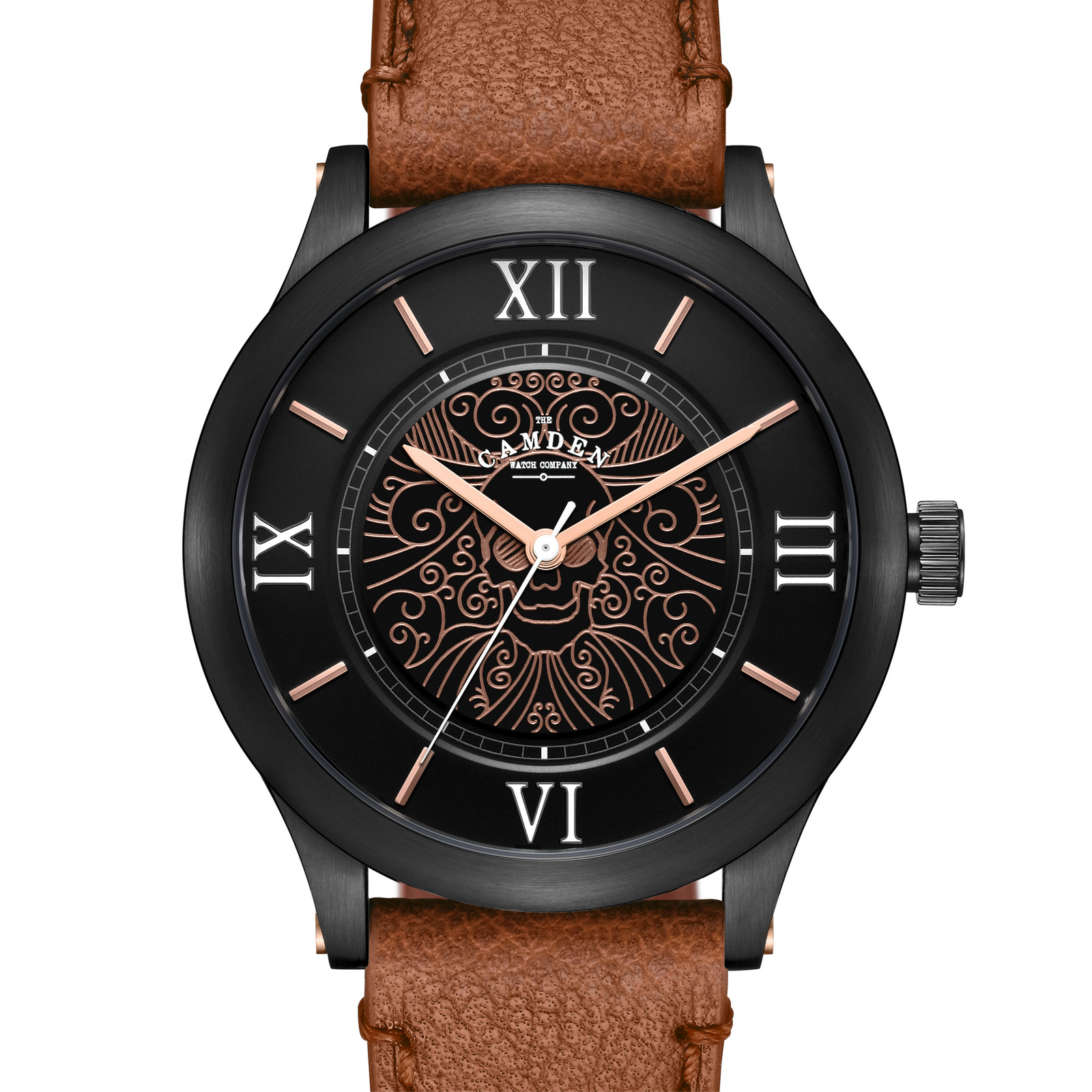 No.253 Memento Mori Rose Gold on Tan Leather