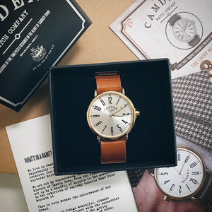 No.88 Gold on Tan Leather