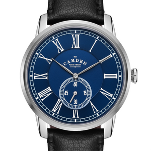 No.29 Steel and Navy on Black Leather