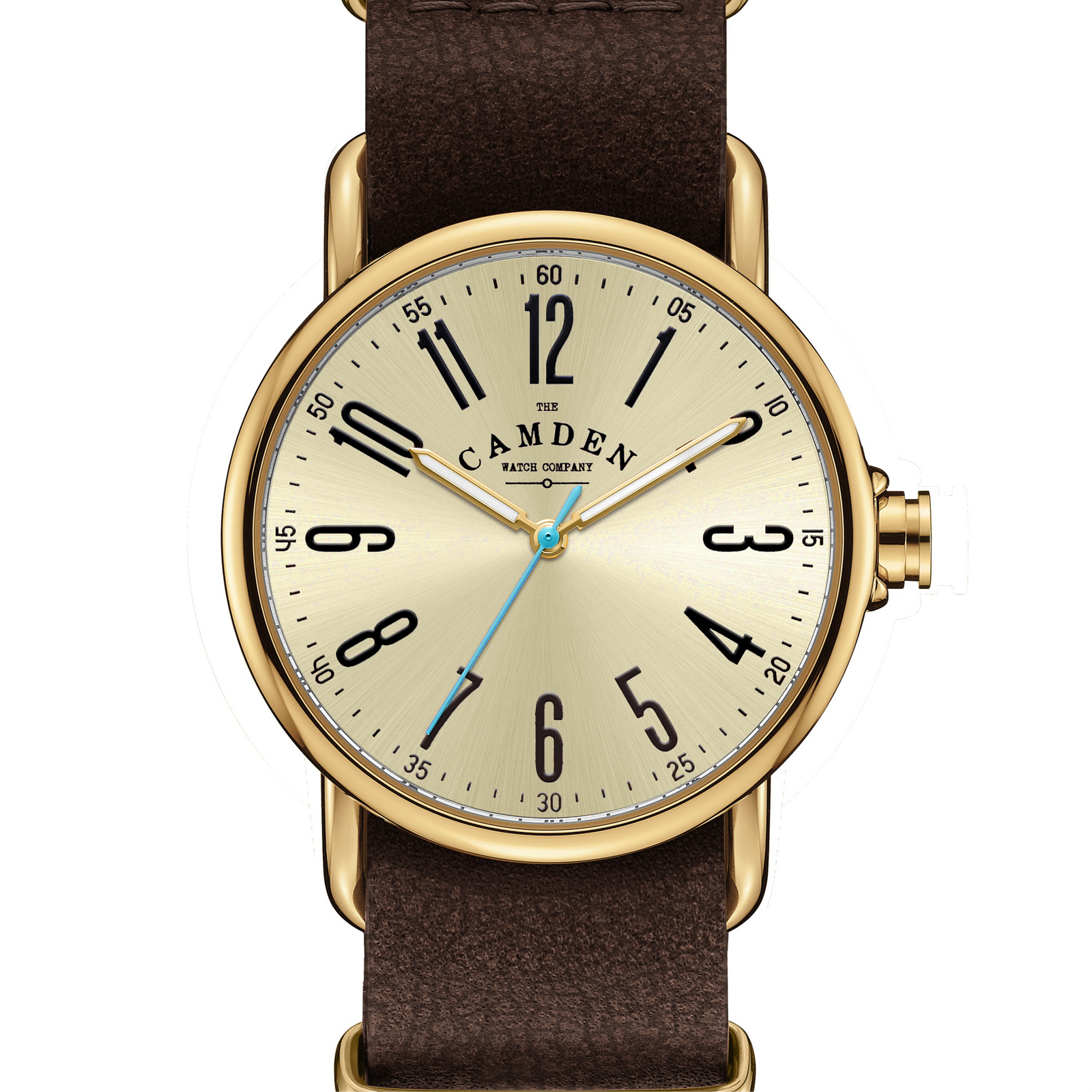 SMALL No.88 Gold on Brown Leather