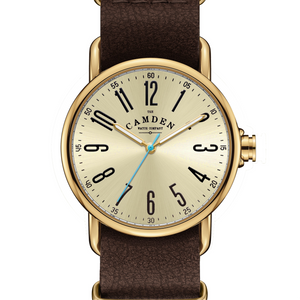 SMALL No.88 Gold on Brown Leather