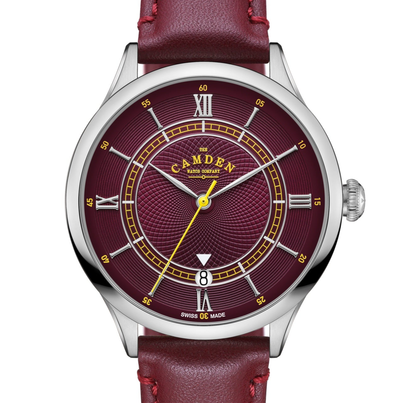 No.274 Swiss Automatic Steel and Oxblood on Oxblood Italian Leather