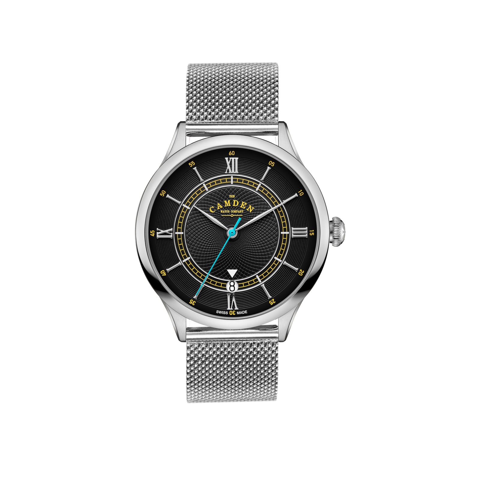 No.274 Swiss Automatic Steel and Black on Mesh