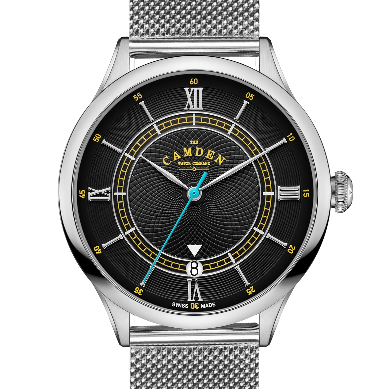 No.274 Swiss Automatic Steel and Black on Mesh