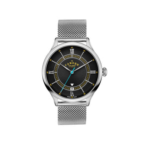 No.274 Swiss Automatic Steel and Black on Mesh
