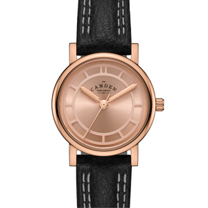 No.24 Type II Rose Gold on Black Leather