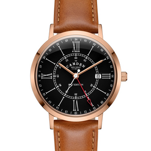 No.27 GMT Rose Gold and Black on Tan Leather
