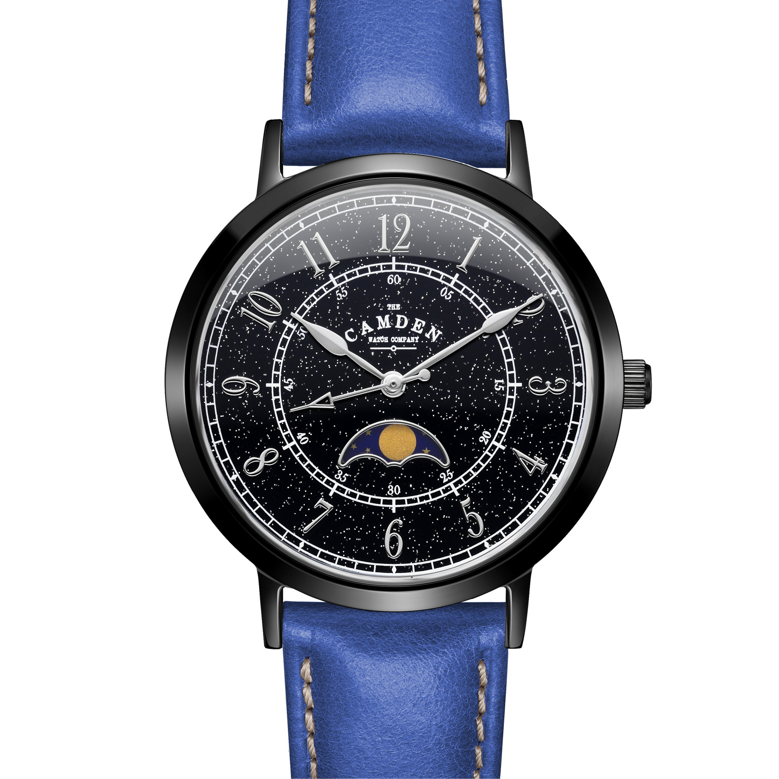 No.27 Moonphase Black on Navy Leather
