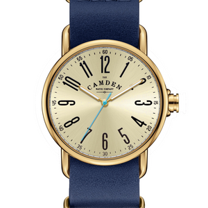 SMALL No.88 Gold on Navy Leather