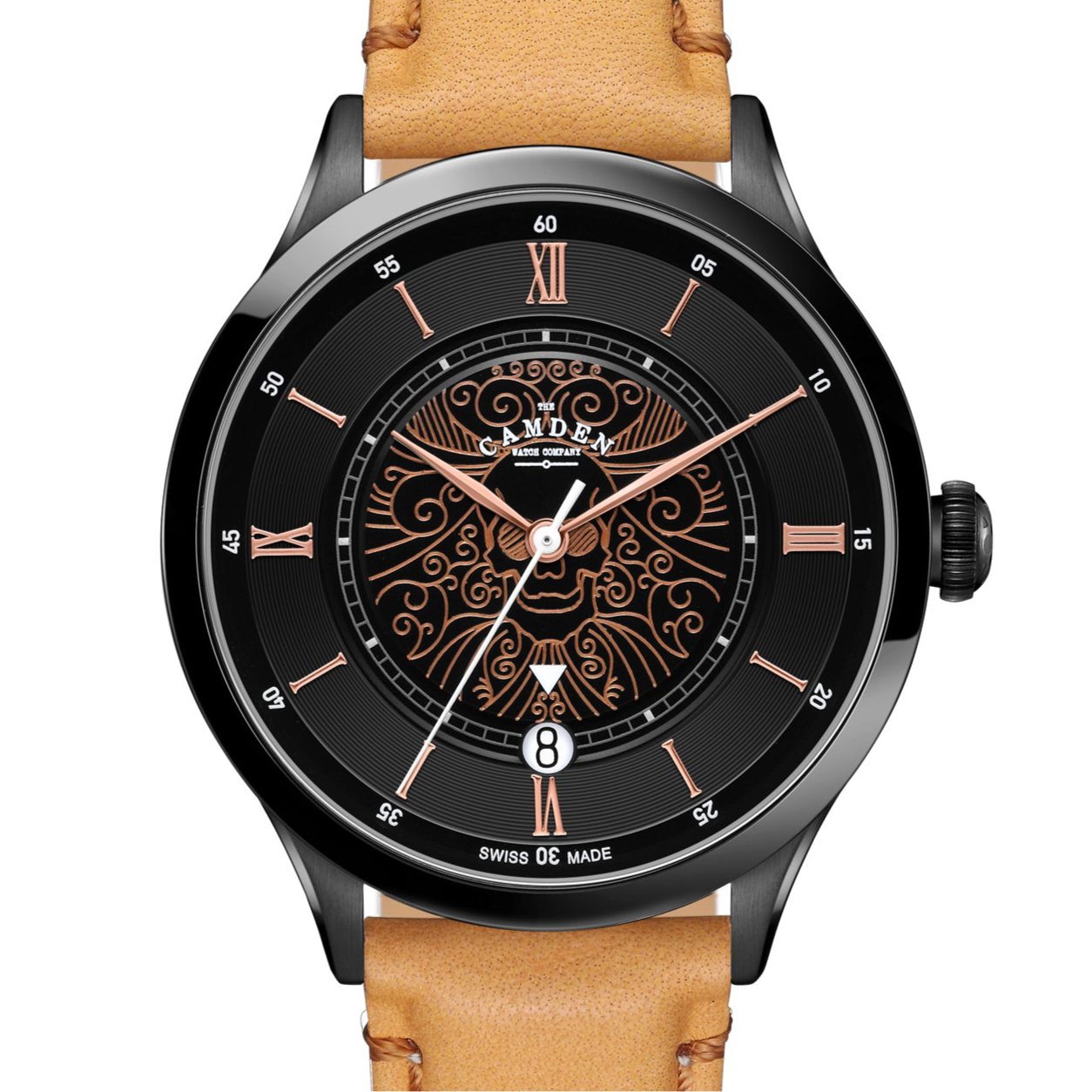 No.274 Swiss Automatic Memento Mori on Tan Italian Leather