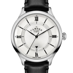 No.274 Swiss Automatic Steel on Black Italian Leather