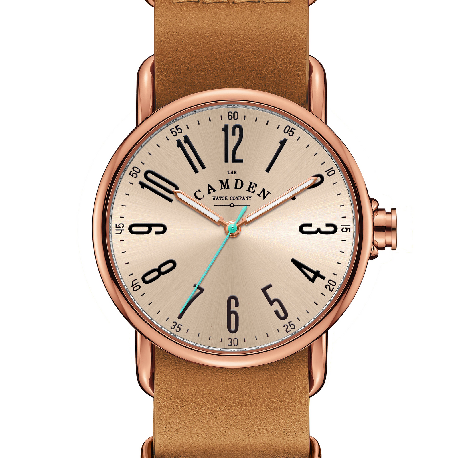 SMALL No.88 Rose Gold on Tan Leather