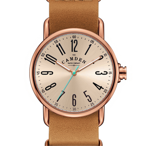 SMALL No.88 Rose Gold on Tan Leather