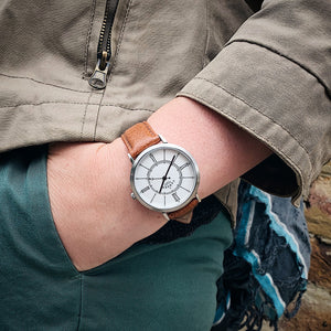 No.27 Type II Steel on Tan Leather