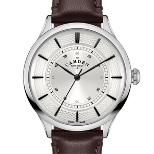 No.274 Swiss Made Steel Quartz on Brown Italian Leather