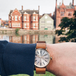 No.88 Gold on Tan Leather