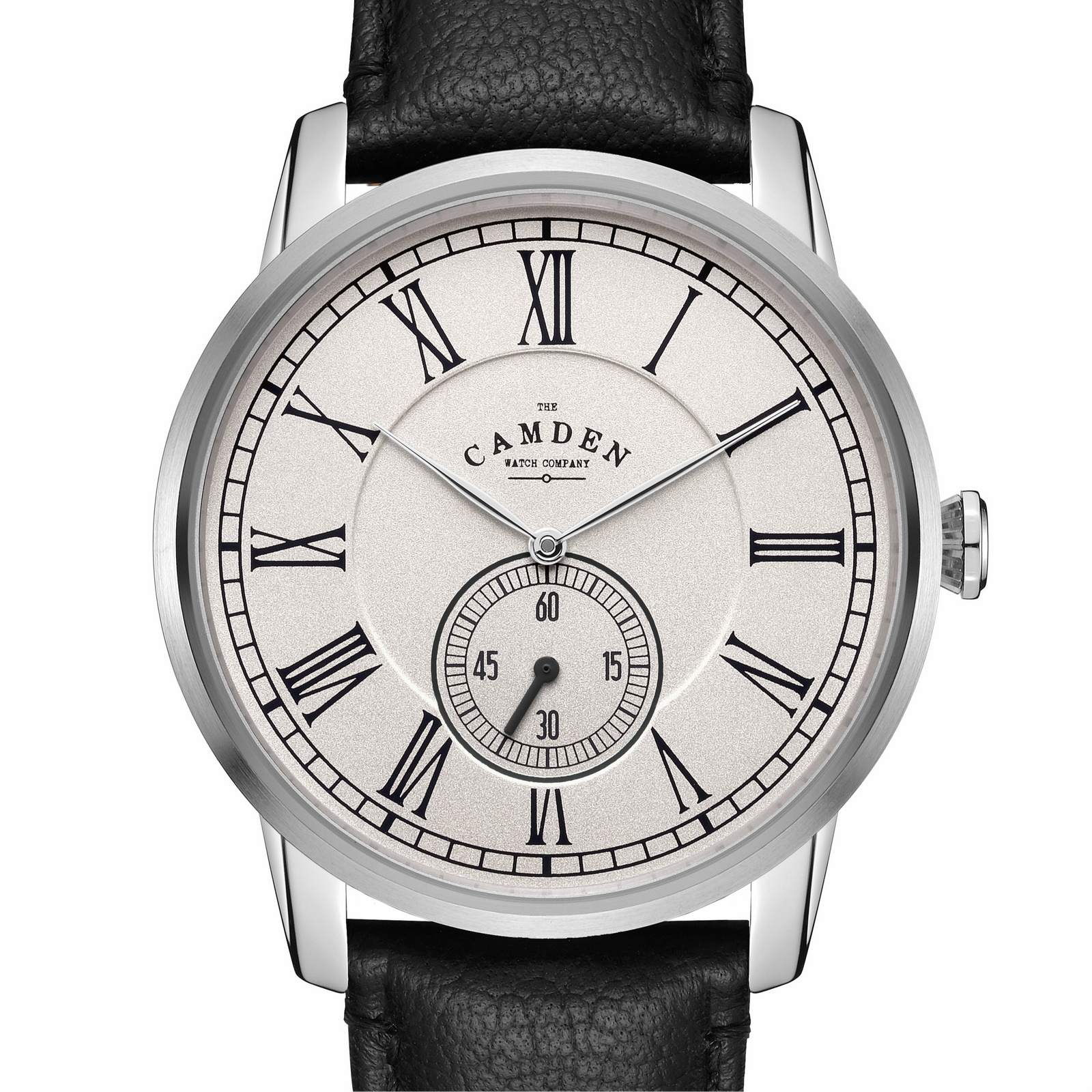 No.29 Steel and Black Mini Second on Black Leather