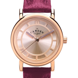 No.24 Type II Rose Gold on Oxblood Leather