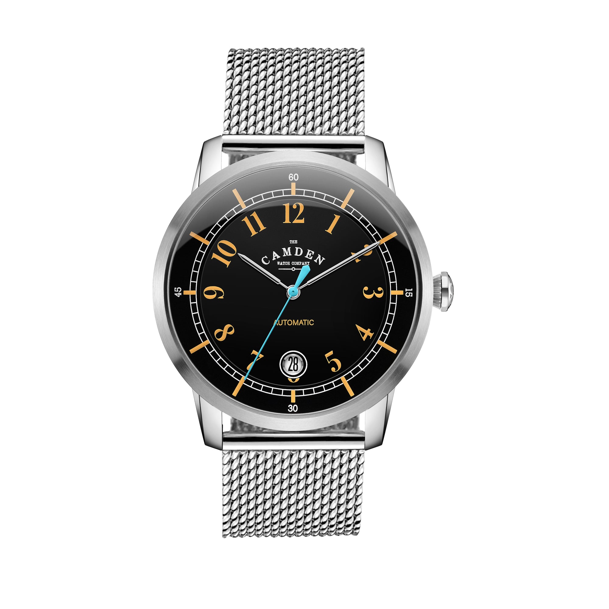 No.29 Type II Automatic Steel and black on Mesh Band