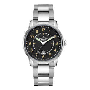 No.29 Type II Steel and Black on Metal Bracelet