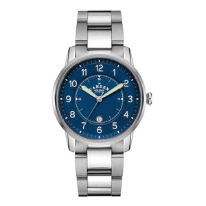 No.29 Type II Steel and Navy on Metal Bracelet