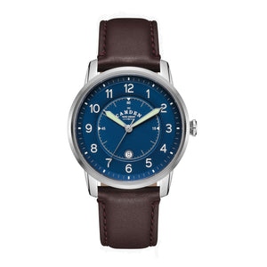 No.29 Type II Steel and Navy on Brown Italian Leather