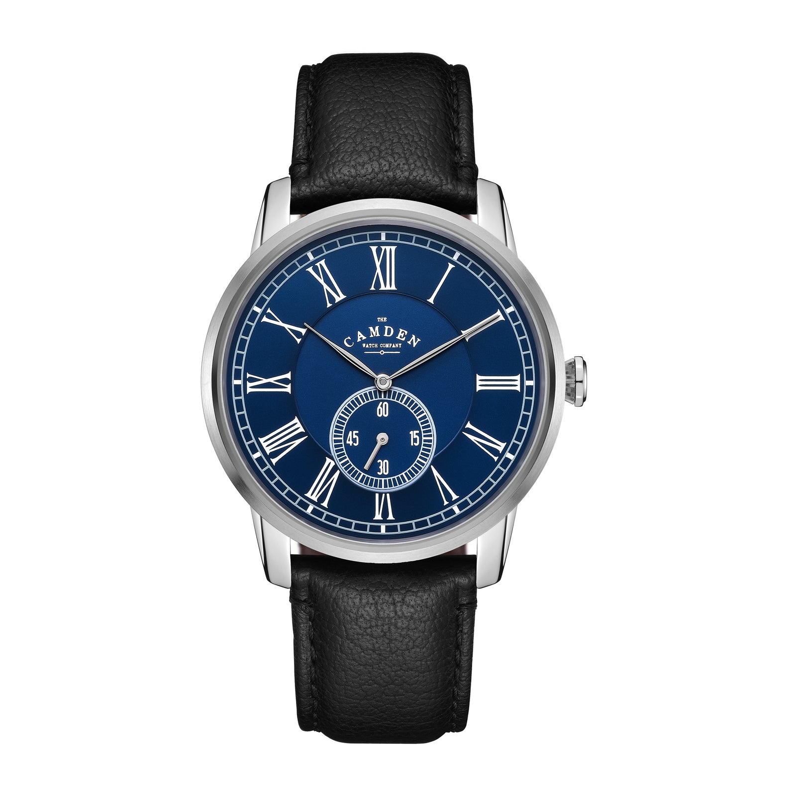 No.29 Steel and Navy on Black Leather