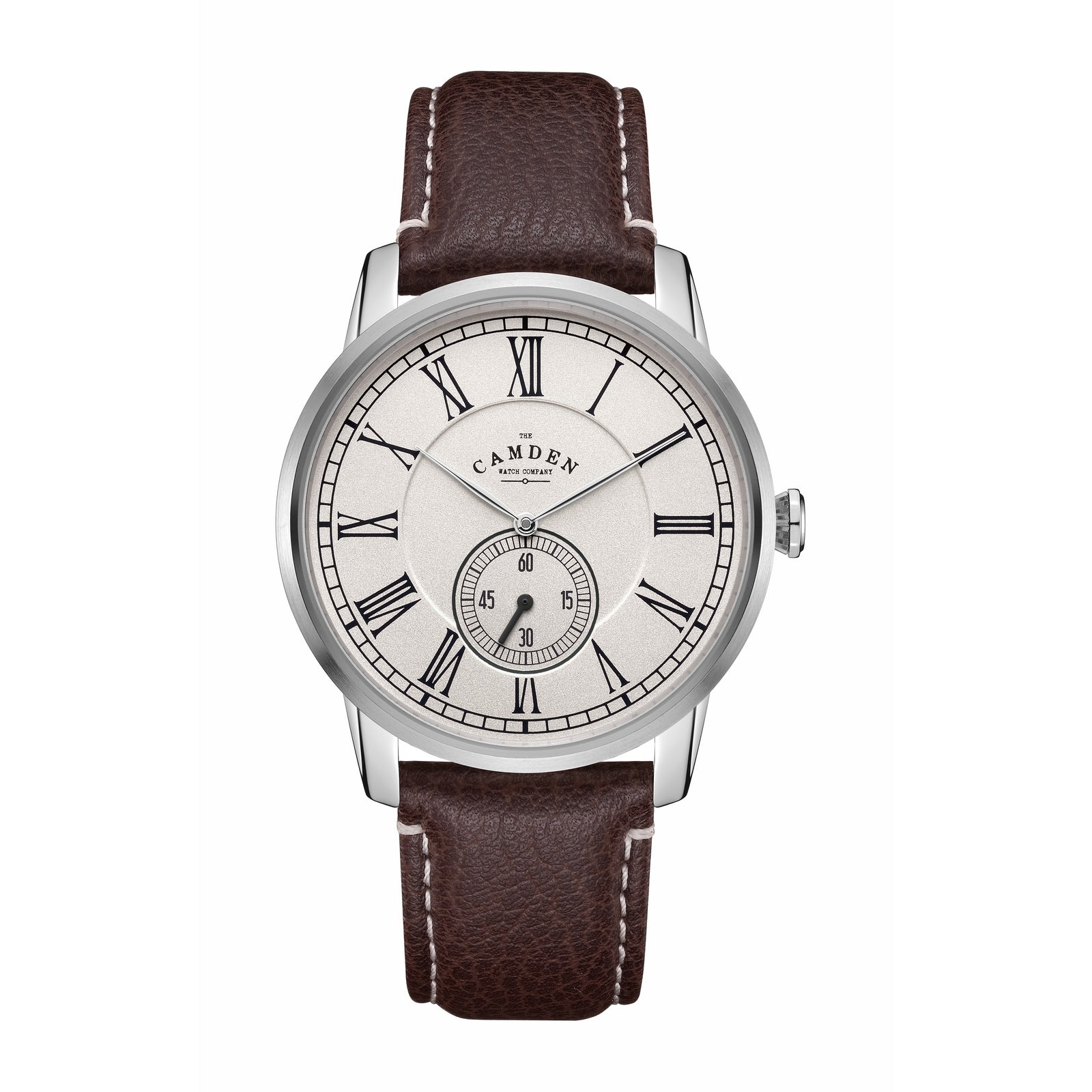 No.29 Steel and Black Mini Second on Brown Leather