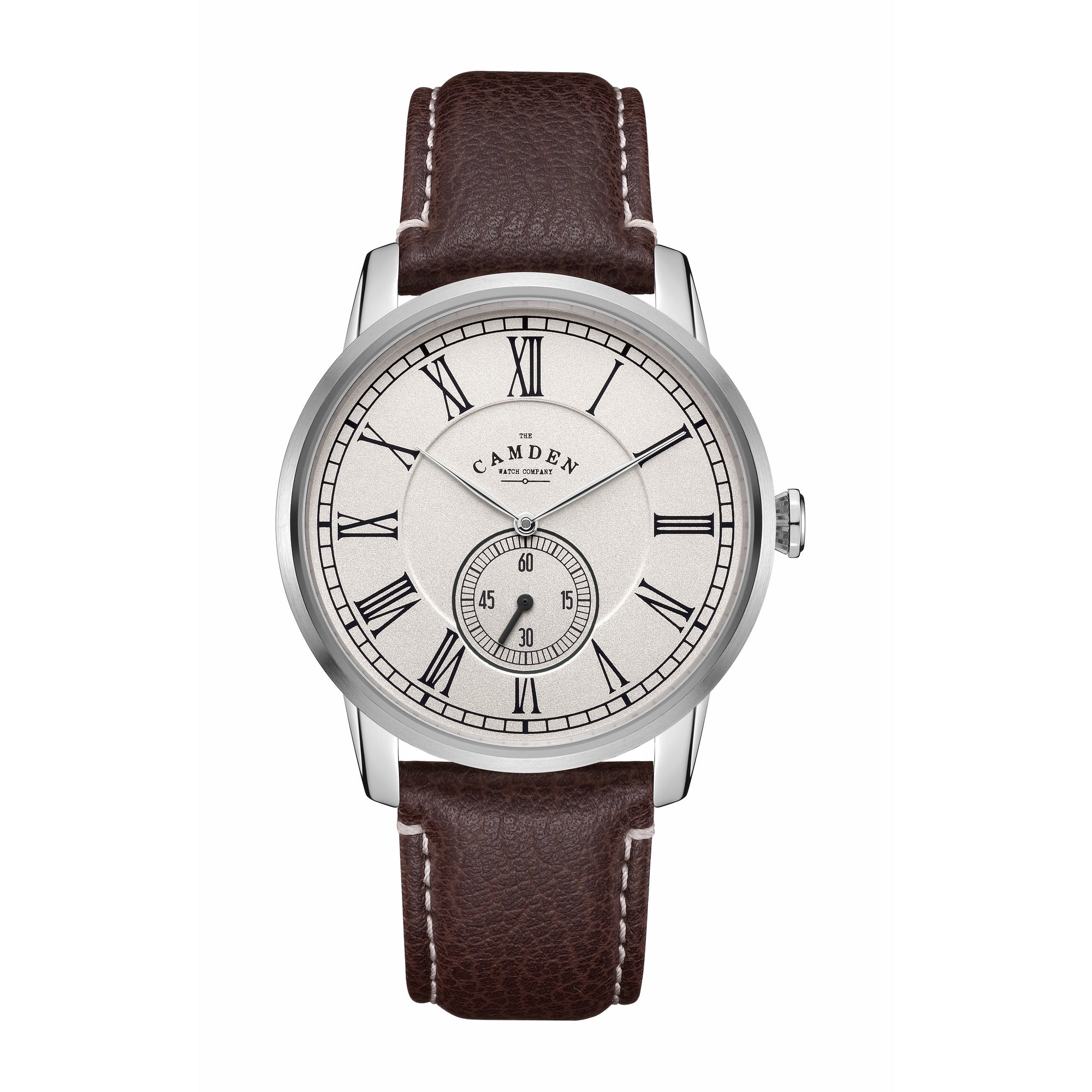 No.29 Steel and Black Mini Second on Brown Leather