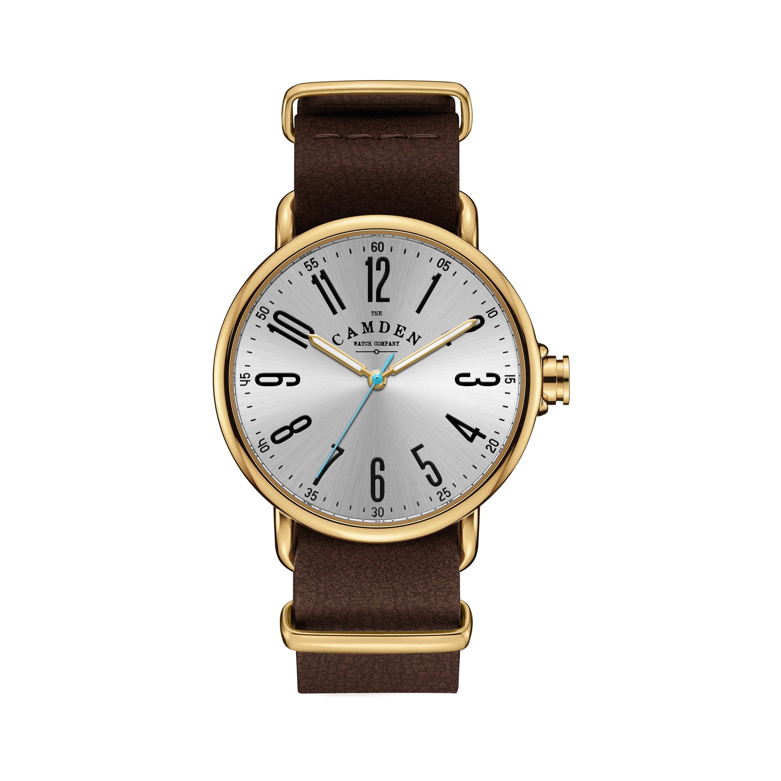 No.88 Gold on Brown leather