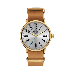 No.88 Gold on Tan Leather