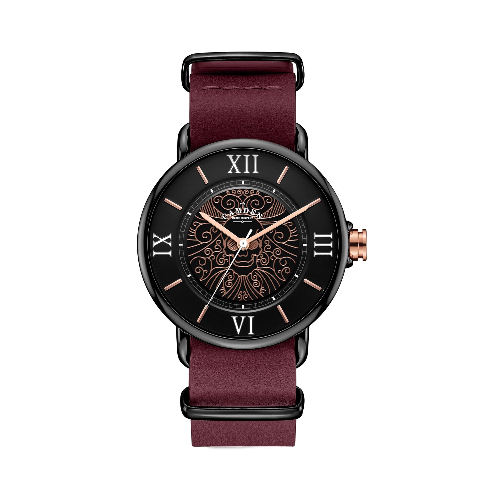 No.88 Memento Mori on Oxblood Leather