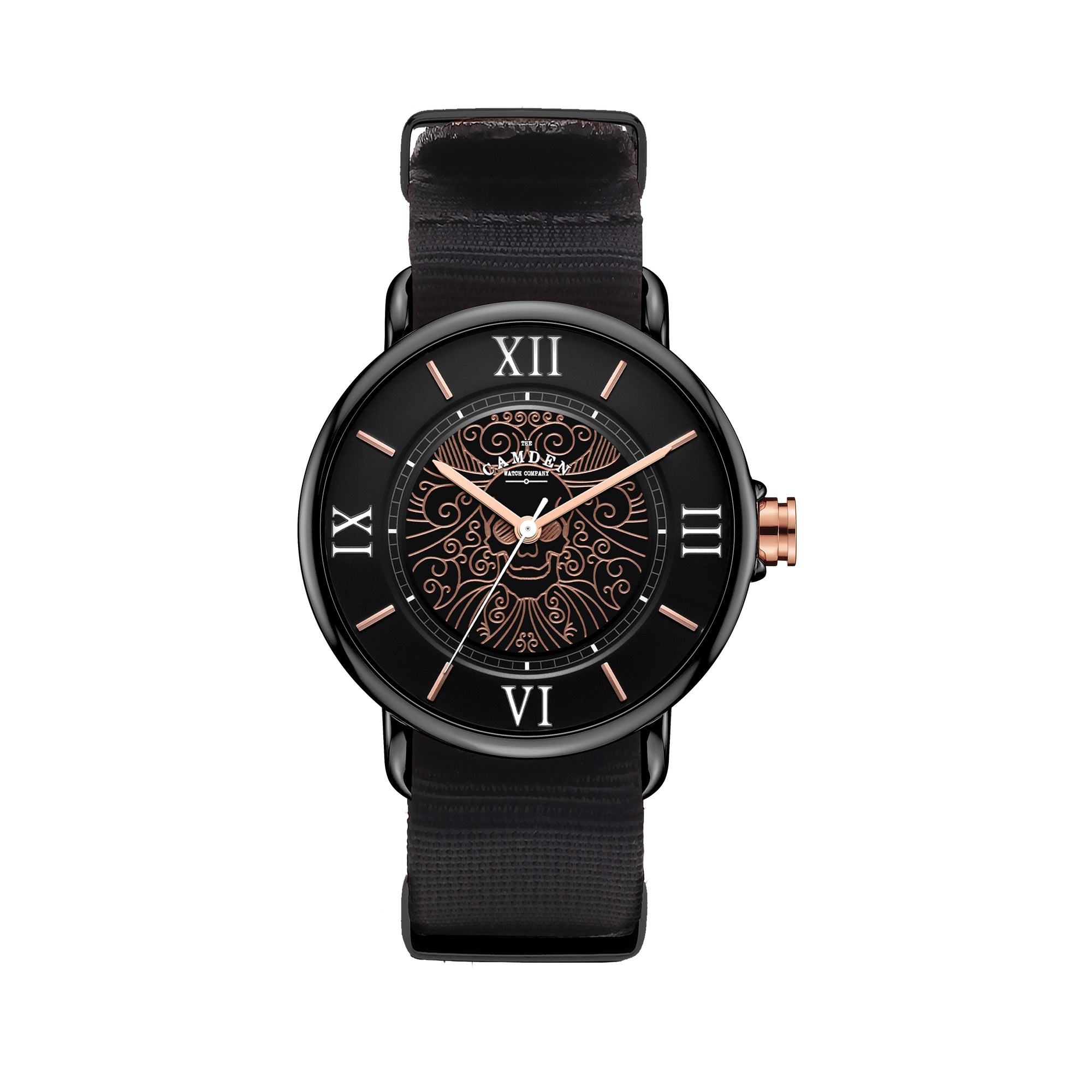 No.88 Memento Mori on Black Nylon