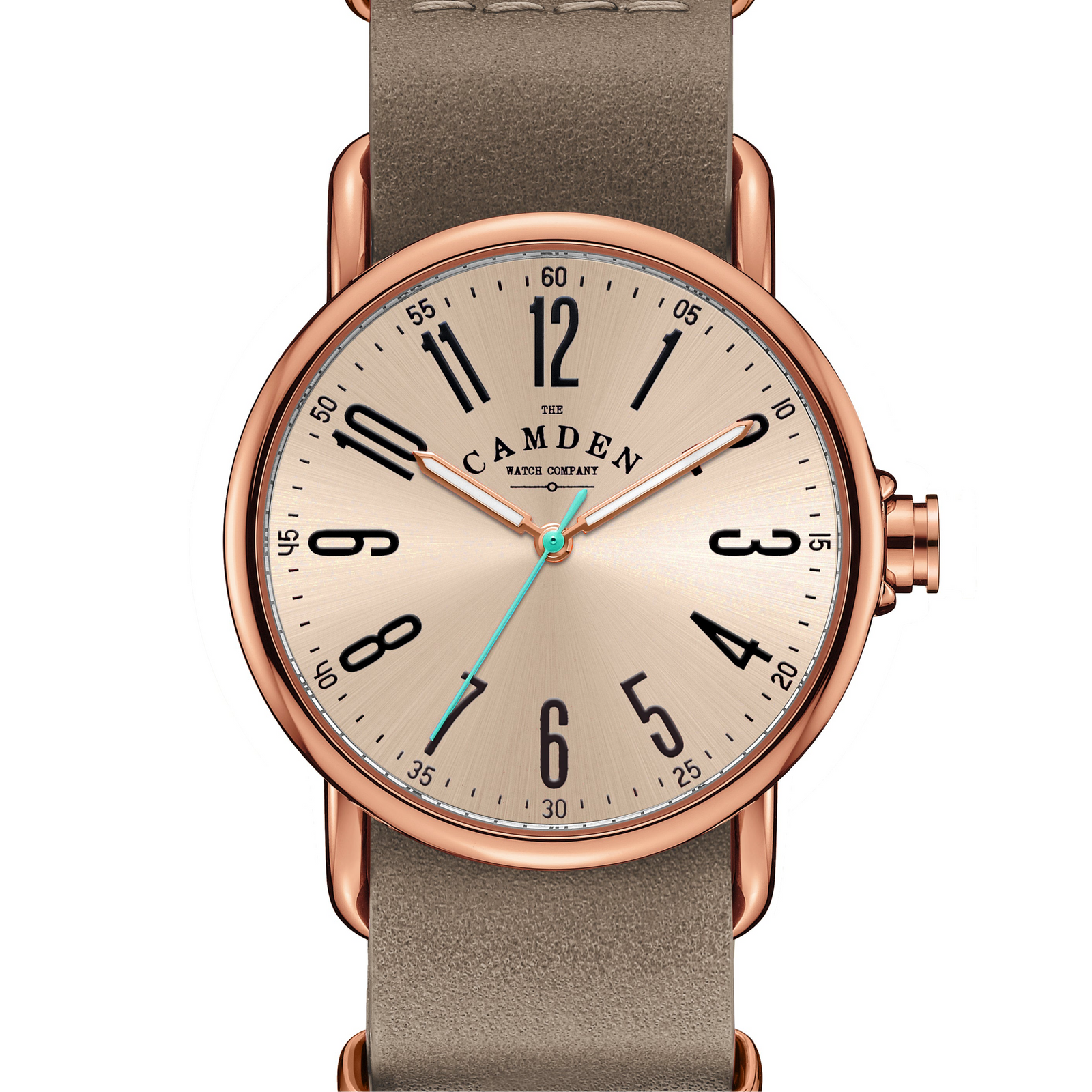 SMALL No.88 Rose Gold and Light Brown Italian Leather