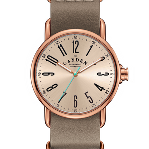 SMALL No.88 Rose Gold and Light Brown Italian Leather