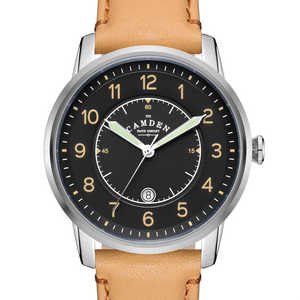 No.29 Type II Steel and Black on Tan Italian Leather