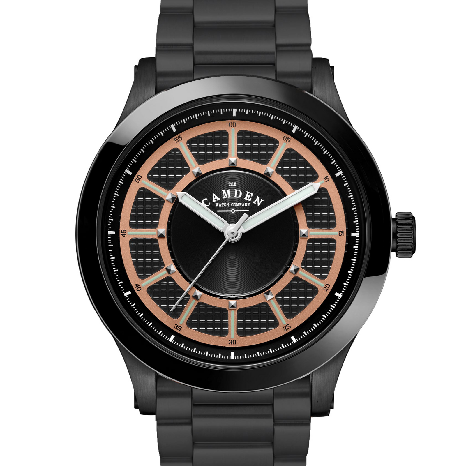 No.253 Black and Salmon on Metal Bracelet