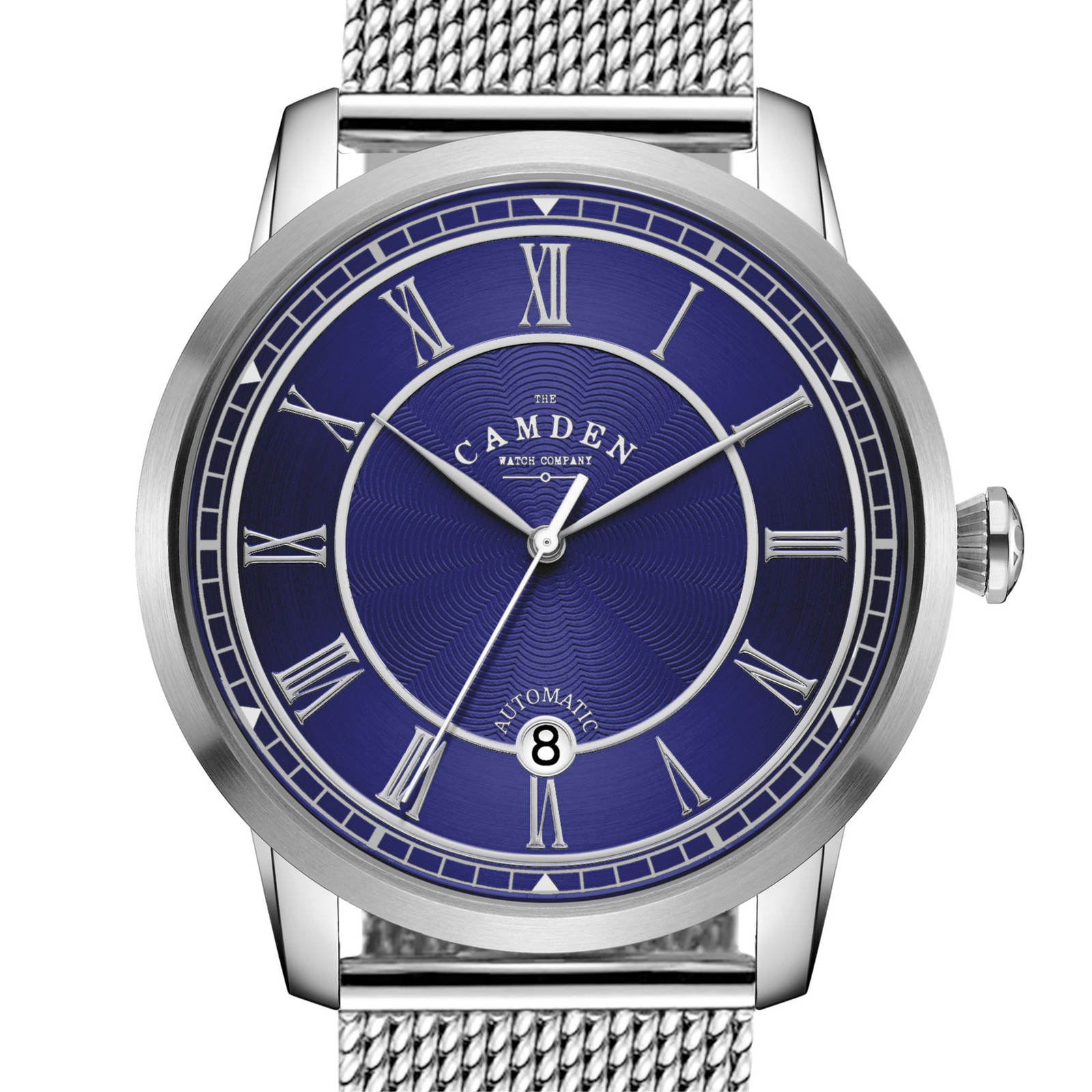 No.29 Automatic Steel and Navy on Mesh Band