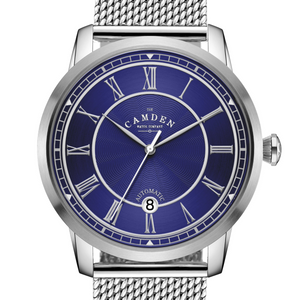 No.29 Automatic Steel and Navy on Mesh Band