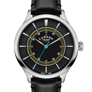 No.274 Swiss Made Quartz Steel and Black on Black Italian Leather