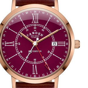 No.27 GMT Rose Gold and Oxblood on Oxblood Leather