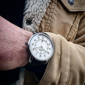 No.29 Type II Steel on Black Italian Leather