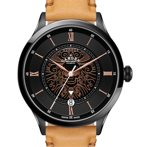 No.274 Swiss Automatic Memento Mori on Tan Italian Leather