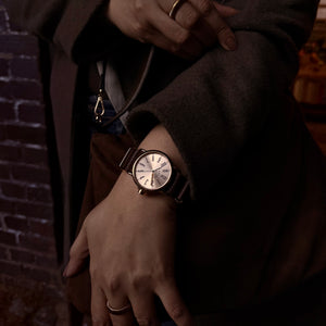 SMALL No.88 Rose Gold on Black Nylon