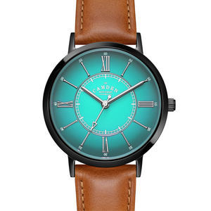 No.27 Type II Teal on Tan Leather