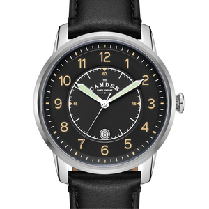 No.29 Type II Steel and Black on Black Italian Leather