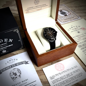 No.274 Swiss Automatic Memento Mori on Tan Italian Leather